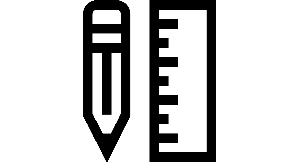 Ruler pencil free vector icon - Iconbolt