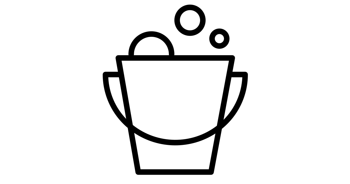 Cleaning bucket free vector icon Iconbolt