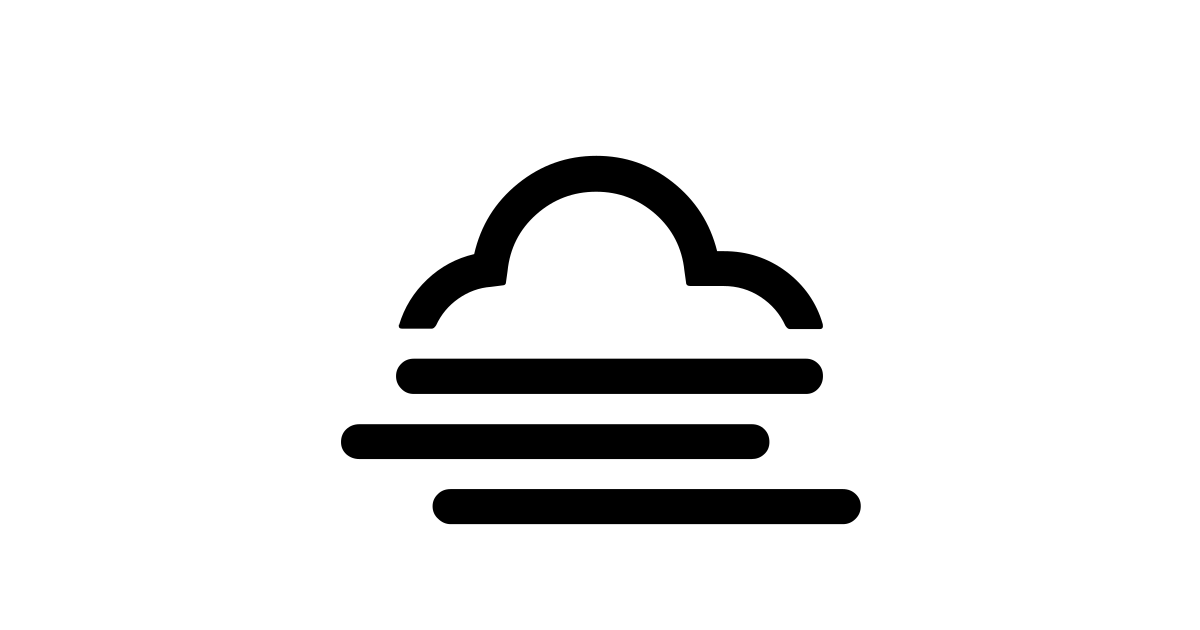Fog free vector icon - Iconbolt