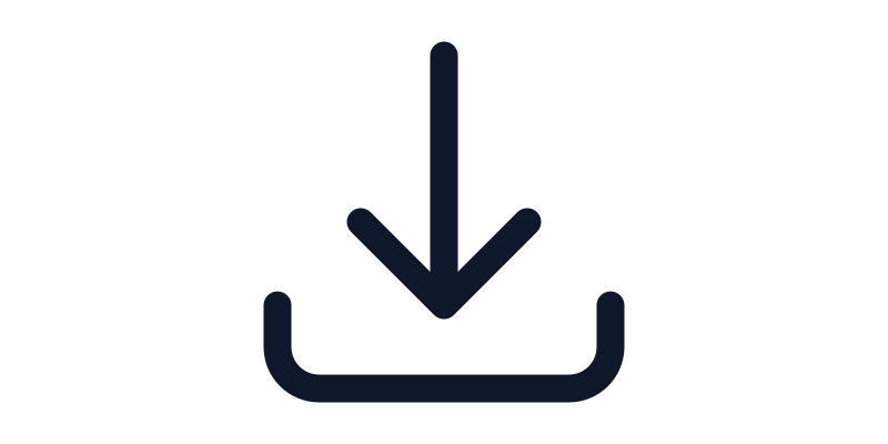 Arrow down tray free vector icon - Iconbolt